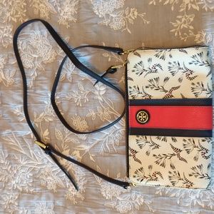 Tory Burch red white and blue crossbody